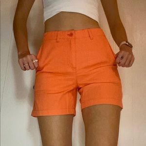 Super Cute Orange Mid Shorts